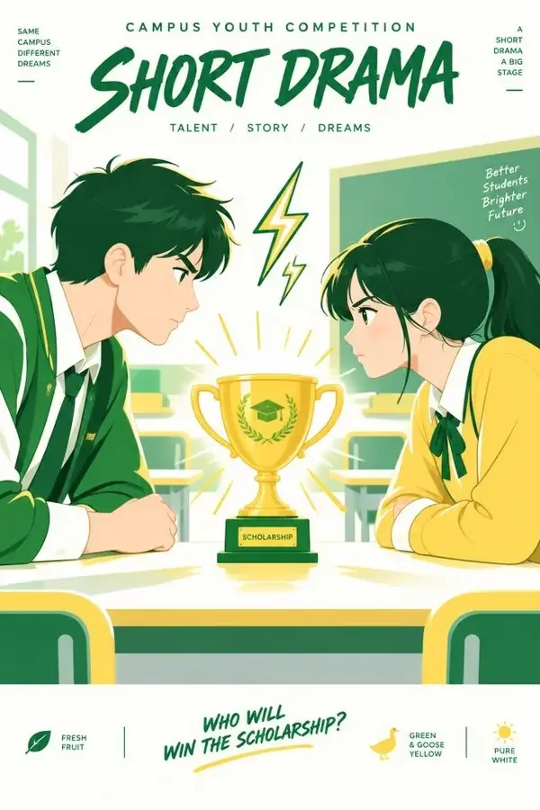 奖学金的争夺战 短剧封面 奖学金的争夺战 短剧封面
